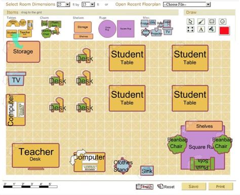 classroom diagram maker 